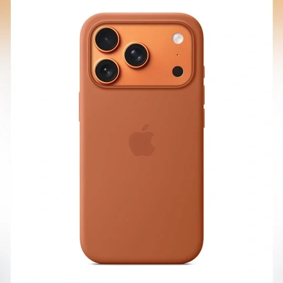 Apple iPhone 17 Pro Silicone Case in Terra Cotta - Picture 1 of 9